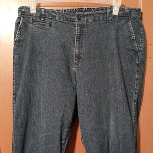 White Stag Stretch Denim Jeans Women 20W PETITE Blue Elastic Waist Vintage